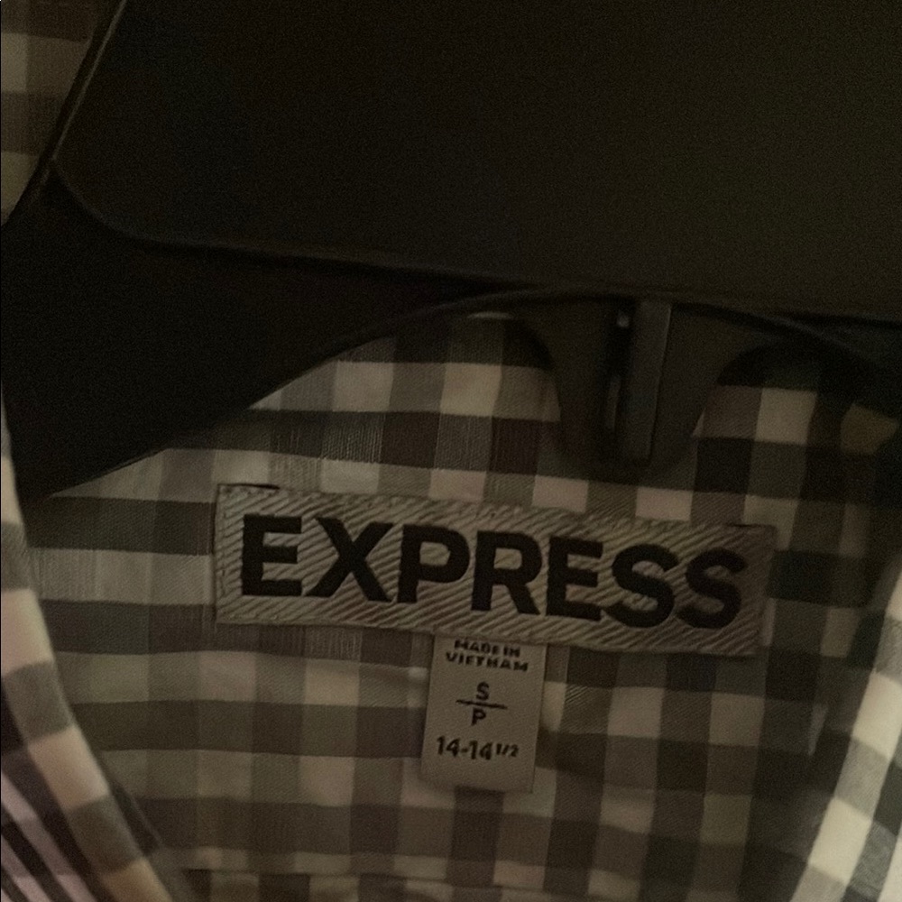 Black and White Checkered Men's Shirt - Picture 4 of 4